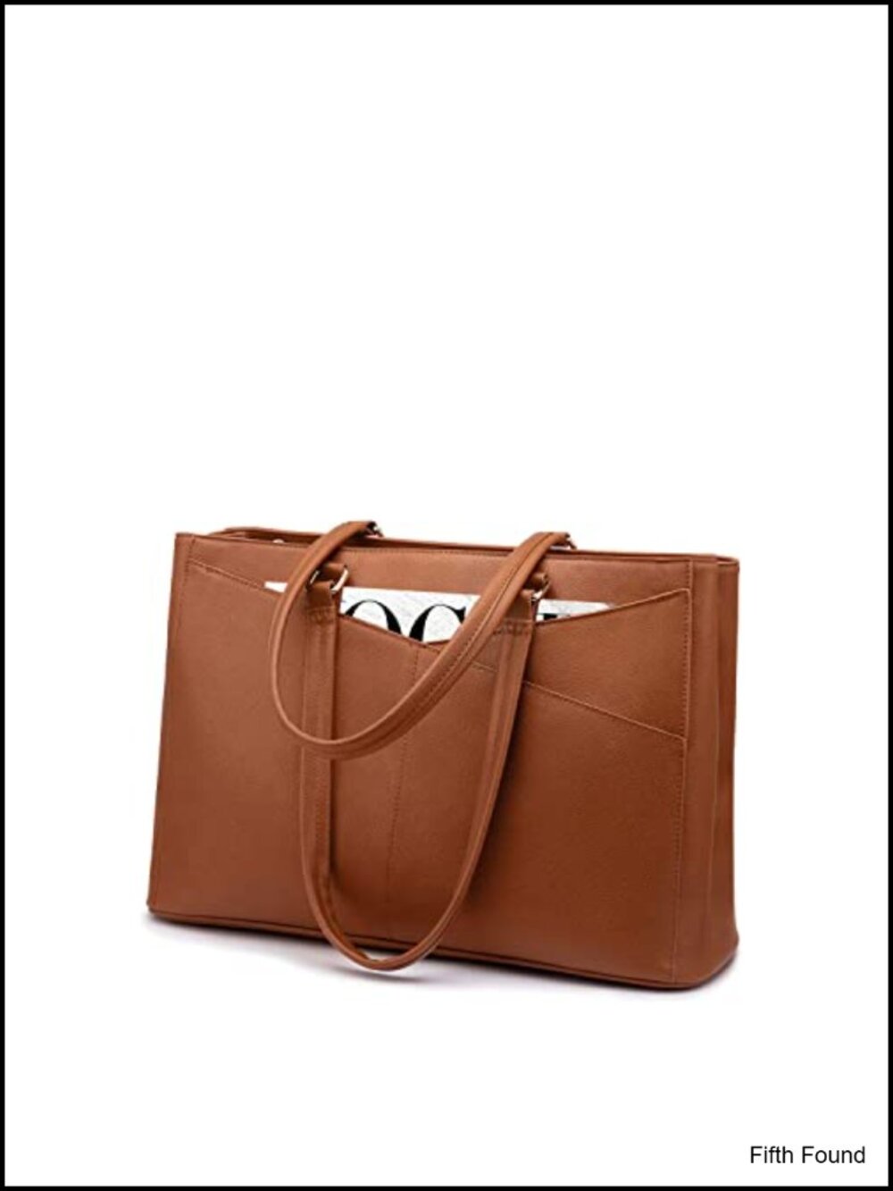 LOVEVOOK Laptop Tote Bag Fits 15.6 inch Water-Resistant PU Leather Briefcase